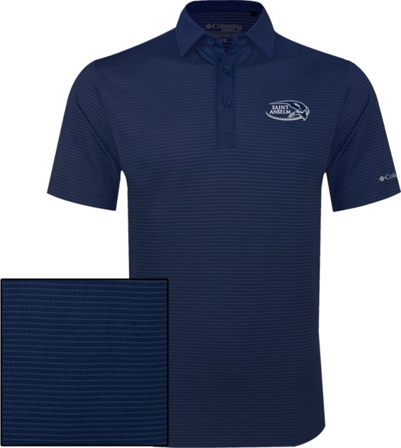 Saint Anselm Columbia Omni Wick Sunday Golf Polo Athletic Mark Hawk Head - ONLINE ONLY