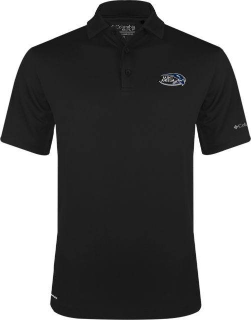 Saint Anselm Columbia Omni Wick Drive Polo Athletic Mark Hawk Head - ONLINE ONLY