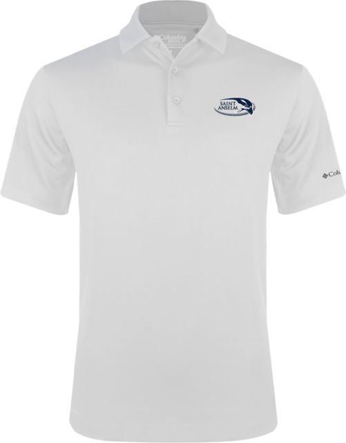 Saint Anselm Columbia Omni Wick Drive Polo Athletic Mark Hawk Head - ONLINE ONLY