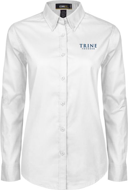 Trine Ladies Twill Button Down Long Sleeve Trine Thunder - ONLINE ONLY