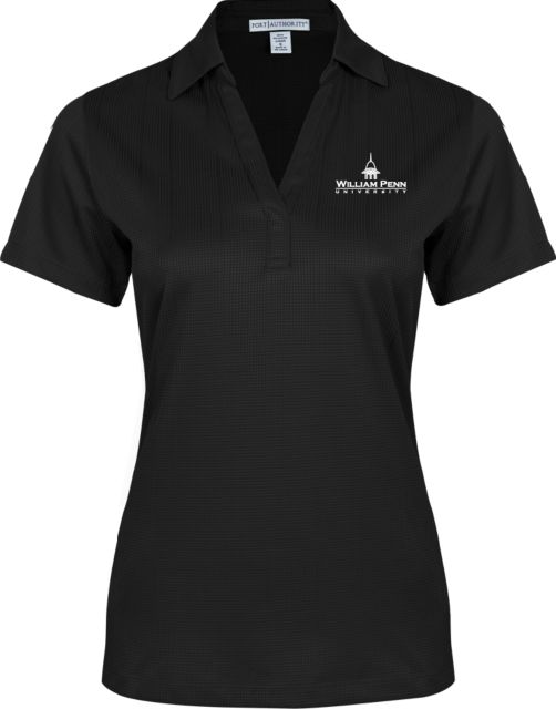 William Penn Womens Performance Fine Jacquard Polo William Penn University Institutional - ONLINE ONLY