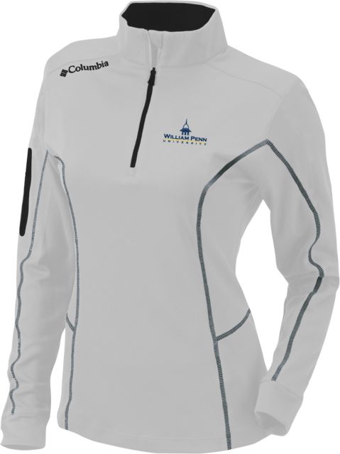 William Penn Columbia Womens Omni Wick Shotgun 1/4 Zip William Penn University Institutional - ONLINE ONLY