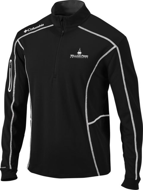 William Penn Columbia Omni Wick Shotgun 1/4 Zip William Penn University Institutional - ONLINE ONLY