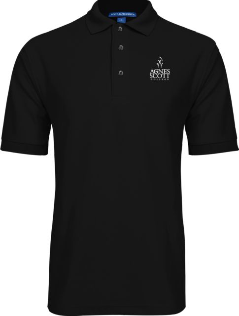 Agnes Scott Easycare Pique Polo Secondary Mark - ONLINE ONLY