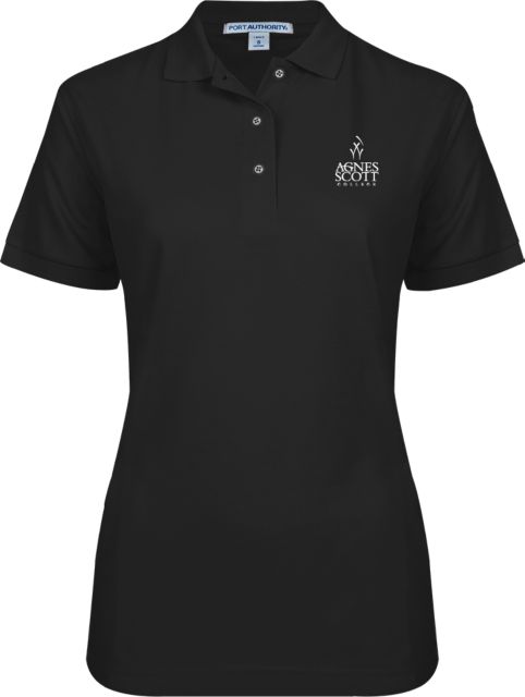 Agnes Scott Ladies Easycare Pique Polo Secondary Mark - ONLINE ONLY