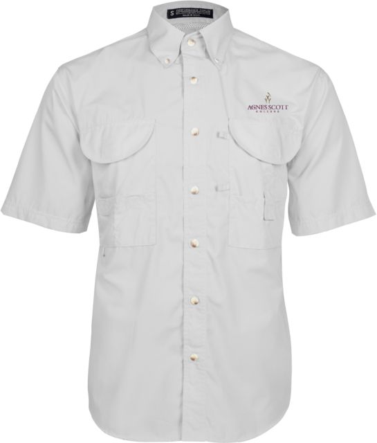 Agnes Scott Short Sleeve Performance Fishing Shirt Primary Mark - ONLINE ONLY