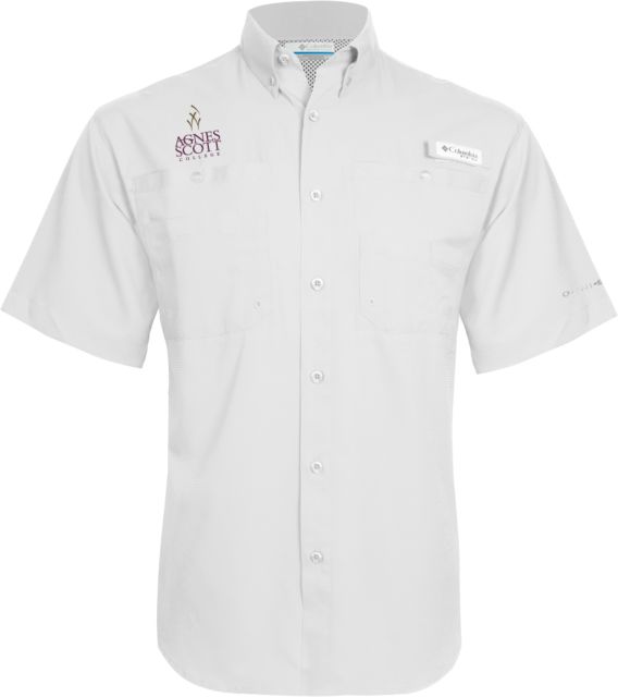 Agnes Scott Columbia Tamiami Performance Short Sleeve Shirt Secondary Mark - ONLINE ONLY