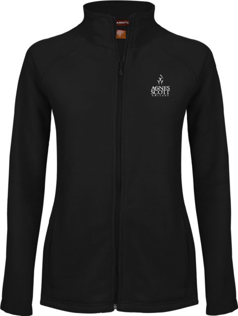 Agnes Scott Ladies Fleece Full Zip Jacket Secondary Mark - ONLINE ONLY