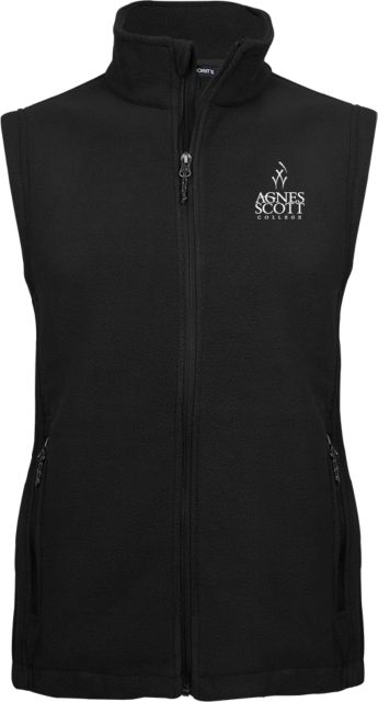 Agnes Scott Fleece Full Zip Vest Secondary Mark - ONLINE ONLY