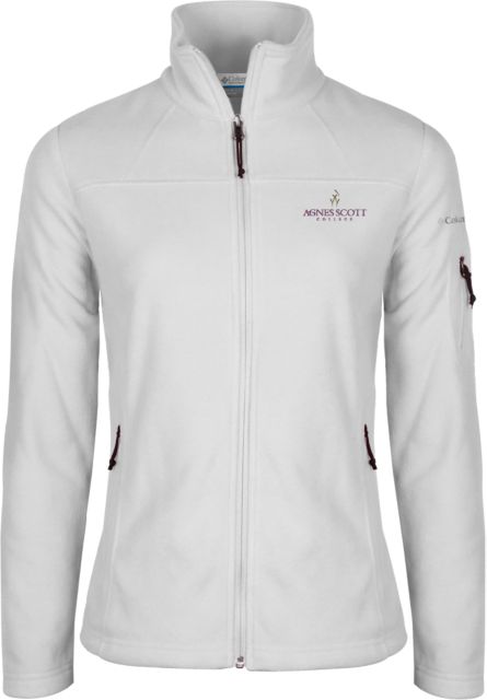 Agnes Scott Columbia Ladies Full Zip Fleece Jacket Primary Mark - ONLINE ONLY
