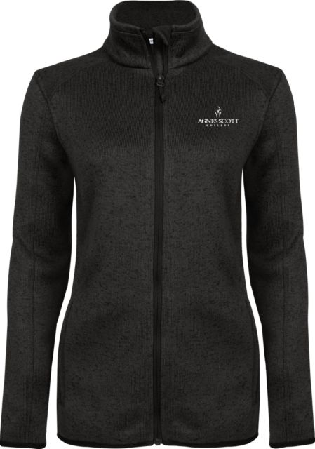 Agnes Scott Heather Ladies Fleece Jacket Primary Mark - ONLINE ONLY