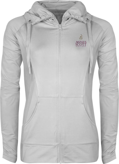 Agnes Scott Ladies Sport Wick Stretch Full Zip Jacket Secondary Mark - ONLINE ONLY