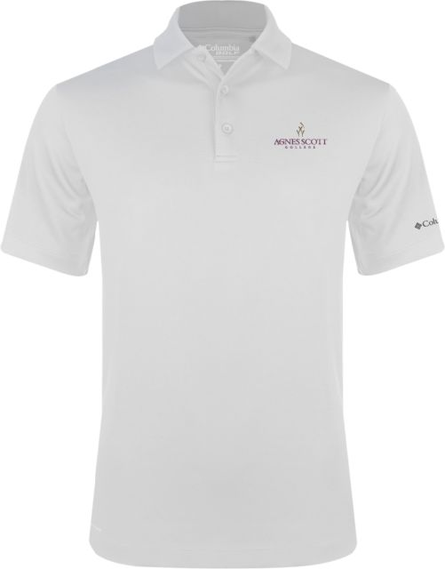 Agnes Scott Columbia Omni Wick Drive Polo Primary Mark - ONLINE ONLY