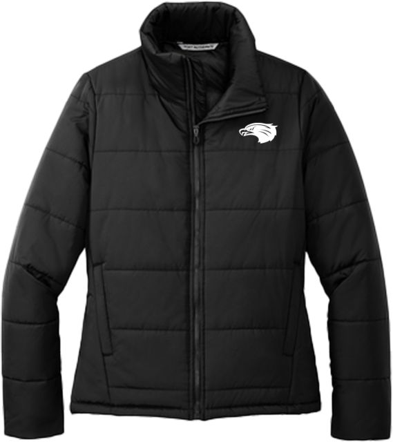 Houston Clear Lake Womens Puffer Jacket UHCL - Hawk Head - ONLINE ONLY