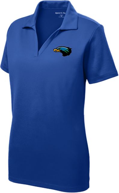 Houston Clear Lake Womens Dry Mesh Polo UHCL - Hawk Head - ONLINE ONLY