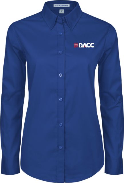 Dona Ana Womens Twill Button Down Long Sleeve  Dona Ana CC - DACC Official Initials