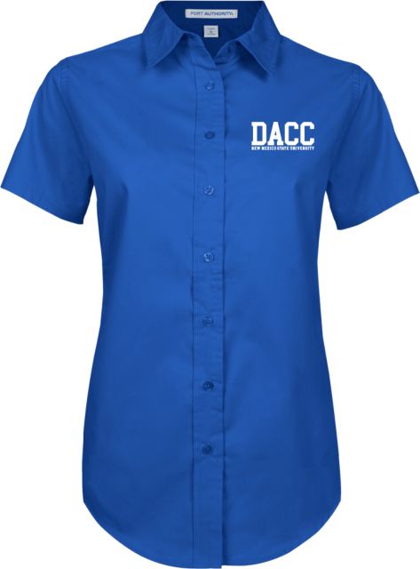 Dona Ana Womens Twill Button Up Short Sleeve  Dona Ana CC - DACC Initials