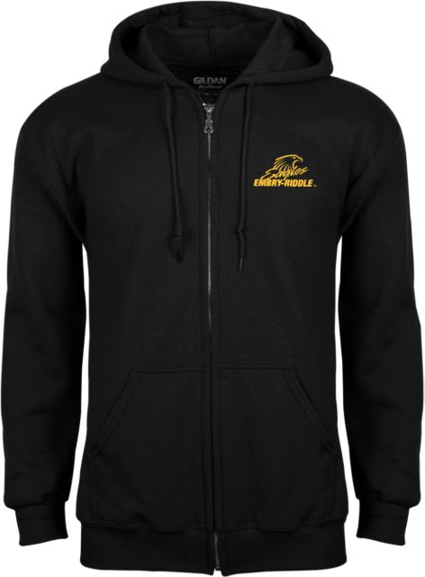 Embry Riddle Fleece Full Zip Hoodie Primary Mark - ONLINE ONLY