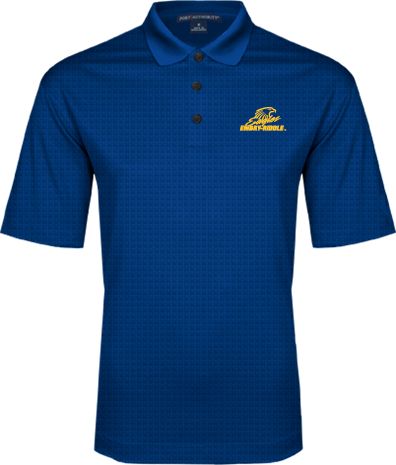 Embry Riddle Performance Fine Jacquard Polo Primary Mark - ONLINE ONLY