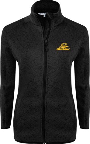 Embry Riddle Heather Ladies Fleece Jacket Primary Mark - ONLINE ONLY