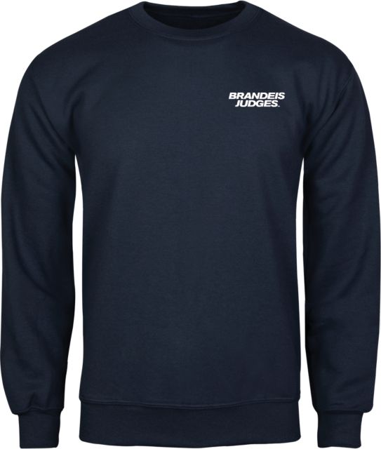 Brandeis Fleece Crew Brandeis Judges Wordmark - ONLINE ONLY