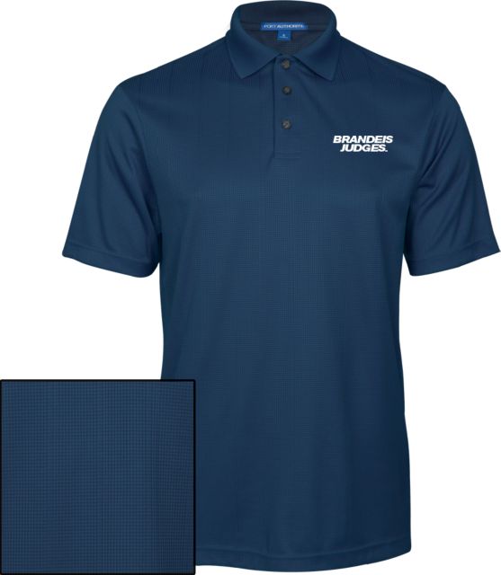 Brandeis Performance Fine Jacquard Polo Brandeis Judges Wordmark - ONLINE ONLY