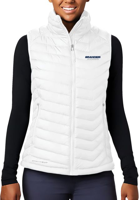 Brandeis Columbia Womens Powder Lite Vest Brandeis Judges Wordmark - ONLINE ONLY
