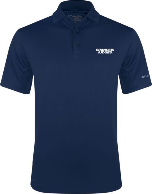 Brandeis Columbia Omni Wick Drive Polo Brandeis Judges Wordmark - ONLINE ONLY