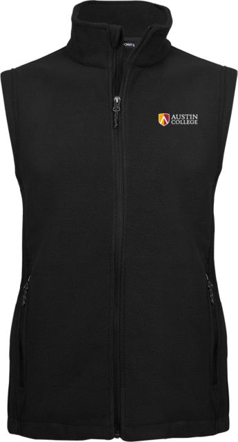 Austin College Fleece Full Zip Vest Institutional - ONLINE ONLY