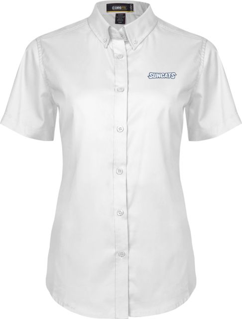 Central New Mexico Womens Twill Button Up Short Sleeve Suncats Flat Mark EMB - ONLINE ONLY