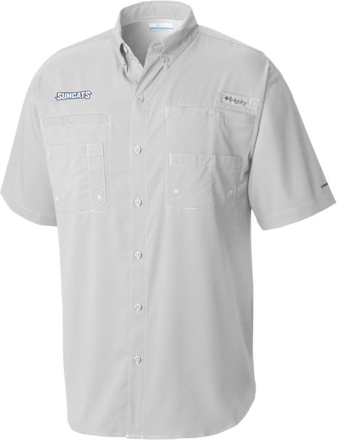 Central New Mexico Columbia Tamiami Performance Cool Short Sleeve Shirt Suncats Flat Mark EMB - ONLINE ONLY
