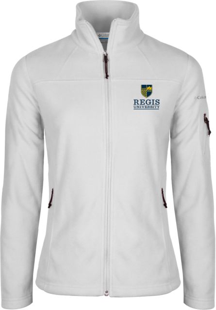 Regis Univ Columbia Ladies Full Zip Fleece Jacket Vertical Wordmark - ONLINE ONLY
