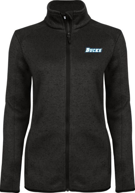 Bucks CCC Heather Womens Fleece Jacket Bucks Wordmark EMB - ONLINE ONLY