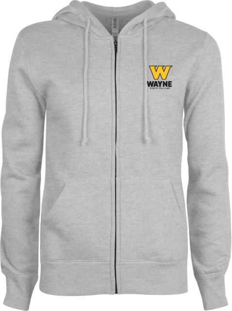 Wayne State ENZA Ladies Fleece Full Zip Hoodie W State C - ONLINE ONLY
