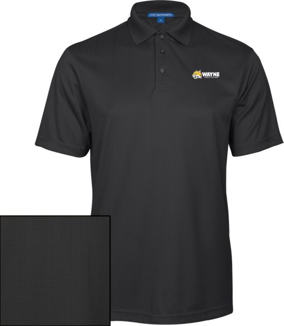 Wayne State Performance Fine Jacquard Polo Wayne SC - ONLINE ONLY