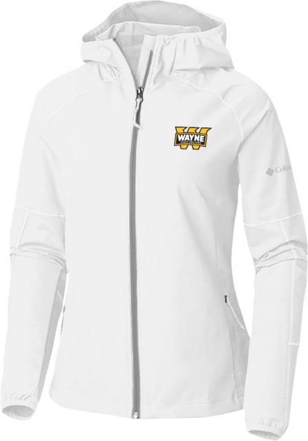 Wayne State Columbia Ladies Sweet As Ivory Hooded Jacket Primary Mark - ONLINE ONLY