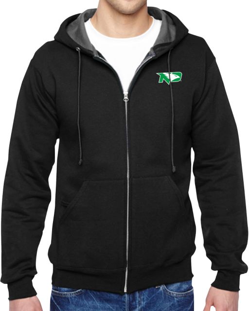 University of North Dakota Fleece Full Zip Hoodie Primary Athletic Mark - ONLINE ONLY