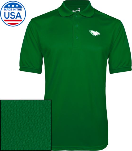 University of North Dakota Dry Mesh Polo UND Hawk Head