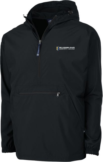 Pellissippi Charles River Pack N Go Pullover Rain Jacket Pellissippi State Community College Logo - ONLINE ONLY