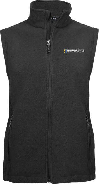 Pellissippi Fleece Full Zip Vest Pellissippi State Community College Logo - ONLINE ONLY