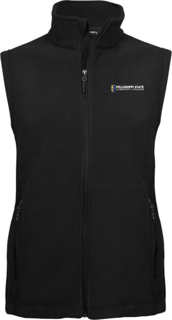 Pellissippi Fleece Full Zip Vest Pellissippi State Community College Logo - ONLINE ONLY