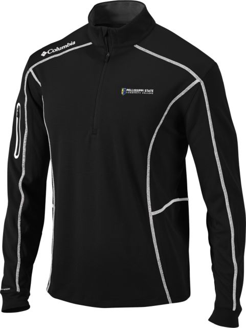Pellissippi Columbia Omni Wick Shotgun 1/4 Zip Pellissippi State Community College Logo - ONLINE ONLY