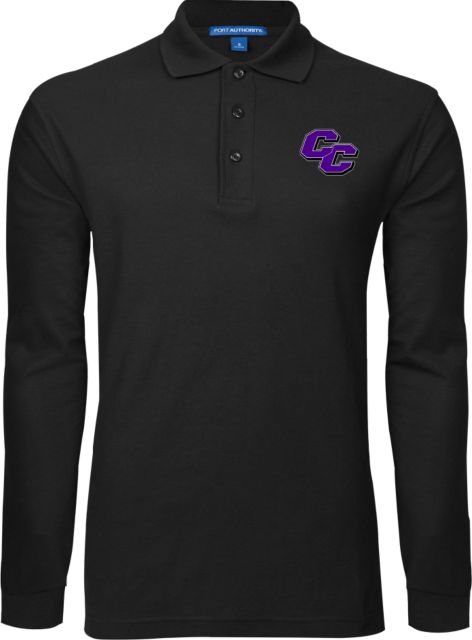 Curry College Long Sleeve Polo Curry College Primary Athletic Mark - ONLINE ONLY