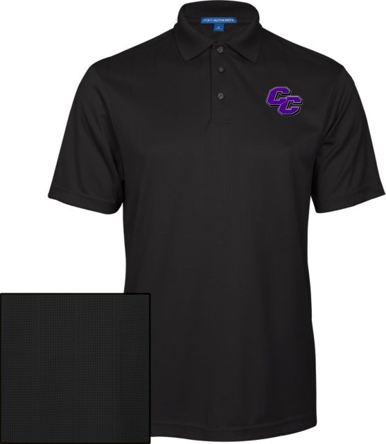Curry College Performance Fine Jacquard Polo Curry College Primary Athletic Mark - ONLINE ONLY