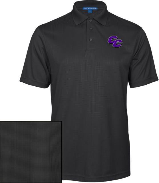 Curry College Performance Fine Jacquard Polo Curry College Primary Athletic Mark - ONLINE ONLY