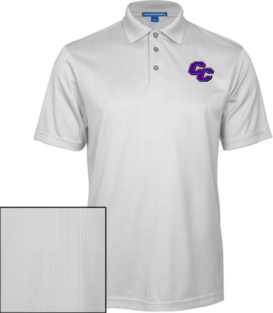 Curry College Performance Fine Jacquard Polo Curry College Primary Athletic Mark - ONLINE ONLY