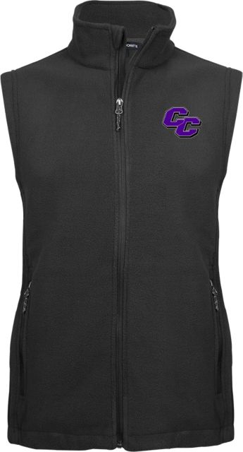 Curry College Fleece Full Zip Vest Curry College Primary Athletic Mark - ONLINE ONLY