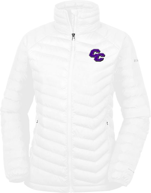 Curry College Columbia Womens Powder Lite Jacket Curry College Primary Athletic Mark - ONLINE ONLY
