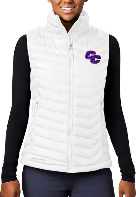 Curry College Columbia Womens Powder Lite Vest Curry College Primary Athletic Mark - ONLINE ONLY