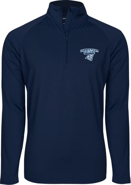 Connecticut College Sport Tek Sport Wick Stretch 1/2 Zip Pullover Primary Mark - ONLINE ONLY